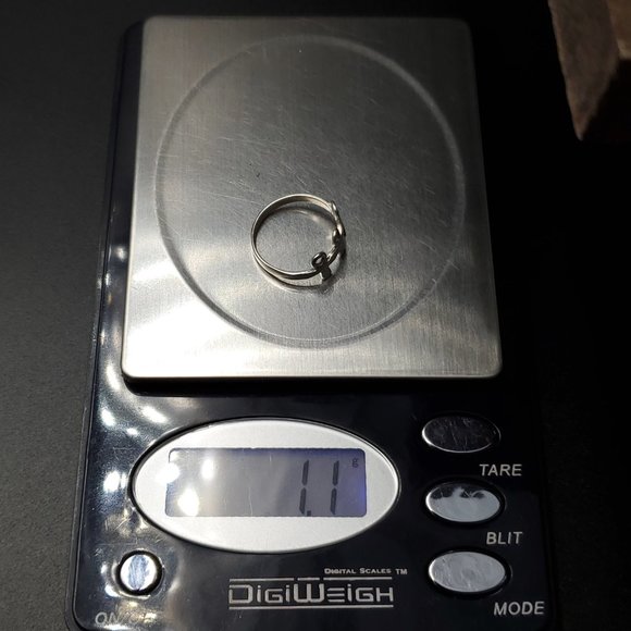 Size 4.75 Sterling Silver Triple Ankh Band Ring - Picture 6 of 6